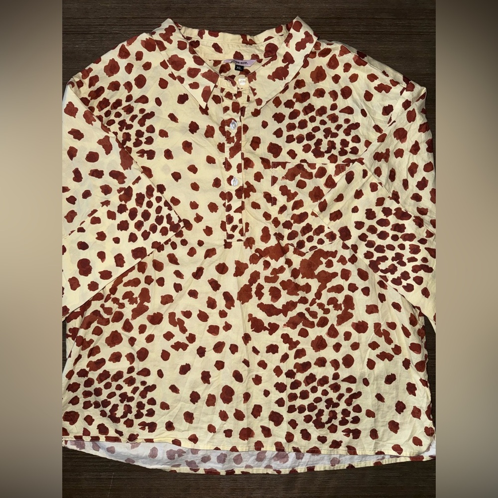 The KIT Animal print boxy top
